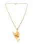 Vintage Sarah Coventry Golden Dove Bird Design Pendant And Necklace Chain