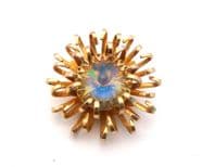 Vintage Sarah Coventry ' Mystic Blue ' Floral Design Brooch
