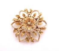 Vintage Sarah Coventry Peta Lure Floral Design Brooch