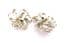 Vintage Sarah Coventry Silvery Sunburst Design Clip On Retro Earrings