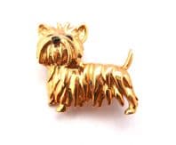 Vintage Scottie Dog Design Brooch