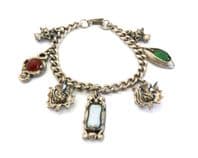 Vintage Scottish Celtic Style Charm Style Bracelet
