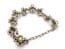 Vintage Scottish Celtic Style Faux Connemara Marble Cross Design Adjustable Length Bracelet By Mirac