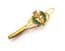 Vintage Scottish Style Enamel Detailed Thistle Flower Design Tie Slide