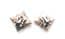 Vintage Scottish Style Faux Gem Set Clip On Earrings