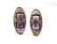 Vintage Scottish Style Faux Gem Set Cufflinks