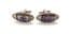 Vintage Scottish Style Faux Gem Set Cufflinks