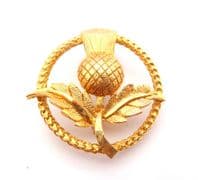 Vintage Scottish Style Thistle Flower Design Brooch