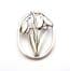 Vintage Silver Scenes Snowdrop Flower Design Silver Plated Pewter Brooch By MASJ