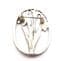 Vintage Silver Scenes Snowdrop Flower Design Silver Plated Pewter Brooch By MASJ