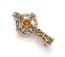 Vintage Small Celtic Cross Rhinestone Detailed Brooch