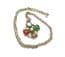Vintage Small Celtic Scottish Cross Style Necklace With Faux Gemstones
