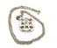 Vintage Small Celtic Scottish Cross Style Necklace With Faux Gemstones