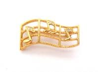 Vintage Small  Crystal Rhinestone Musical Notes Design Brooch By Attwood And Sawyer