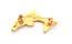 Vintage Small Dolphin Design Rhinestone Detailed Retro Brooch