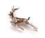 Vintage Small Enamel And Marcasite Leaping Deer Design Brooch By BJL