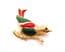 Vintage Small Enamel Perching Bird Design Brooch