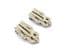 Vintage Small Pair Of Rhinestone Set Ornate Design Dress Clips