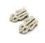 Vintage Small Pair Of Rhinestone Set Ornate Design Dress Clips