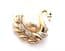 Vintage Small Rhinestone And Faux Pearl Swan Bird Design Retro Style Brooch