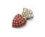 Vintage Small Rhinestone Set Art Deco Era Crowned Heart Design Czech Dress Clip