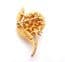 Vintage Small Sarah Coventry Faux Pearl Detailed Flower Floral Design Brooch