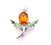 Vintage Small Scottish Style Thistle Flower Design Brooch