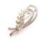 Vintage Sphinx Marcasite Set Abstract Wheat Sheaf Leaf Design Brooch