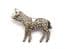 Vintage Stay Bright ' Staybrite ' faux marcasite Saddled Horse Design Brooch