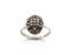 Vintage Sterling Silver And Marcasite Geometric Design Fully Hallmarked Ring