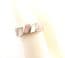 Vintage Sterling Silver And Pastel Tone Mother Of Pearl Set Retro Design Ring