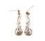 Vintage Sterling Silver Glasgow Rose Rennie Mackintosh Style Drop Earrings By CJL Carrick Jewellery