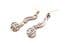 Vintage Sterling Silver Glasgow Rose Rennie Mackintosh Style Drop Earrings By CJL Carrick Jewellery