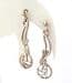 Vintage Sterling Silver Glasgow Rose Rennie Mackintosh Style Drop Earrings By CJL Carrick Jewellery