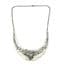 Vintage Teka Theodor Klotz Pforzheim Sterling Silver Brutalist Kinetic Design Short Length Necklace