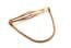 Vintage Tie Retainer, Modernist Paperclip Style Tie Slide With Chain