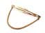 Vintage Tie Retainer, Modernist Paperclip Style Tie Slide With Chain