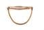 Vintage Tie Retainer, Modernist Paperclip Style Tie Slide With Chain