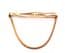 Vintage Tie Retainer, Modernist Paperclip Style Tie Slide With Chain
