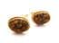 Vintage Tigers Eye Gemstone Chip Design Cufflinks