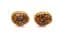Vintage Tigers Eye Gemstone Chip Design Cufflinks