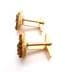 Vintage Tigers Eye Gemstone Chip Design Cufflinks