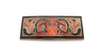 Vintage Zoomorphic Bird Design Tara Wear Style Celtic Cloisonne Enamel Brooch