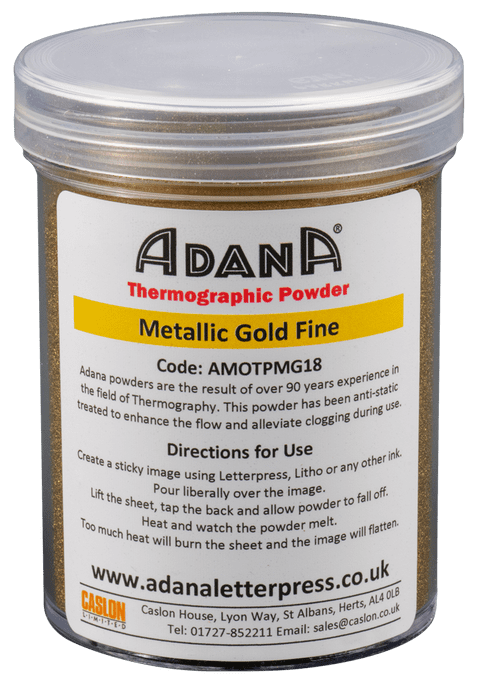 Adana Thermography Powder - Metallic Gold Fine