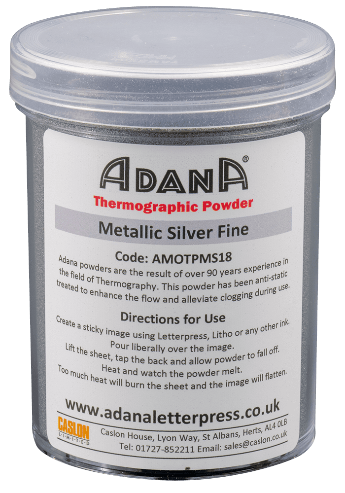 Adana Thermography Powder - Metallic Silver Fine