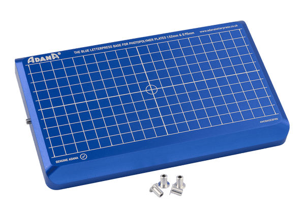 Blue Letterpress Base for Photopolymer Plates 1.52mm and 0.95mm