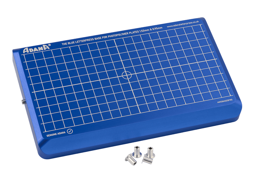 Blue Letterpress Base for Photopolymer Plates 1.52mm and 0.95mm