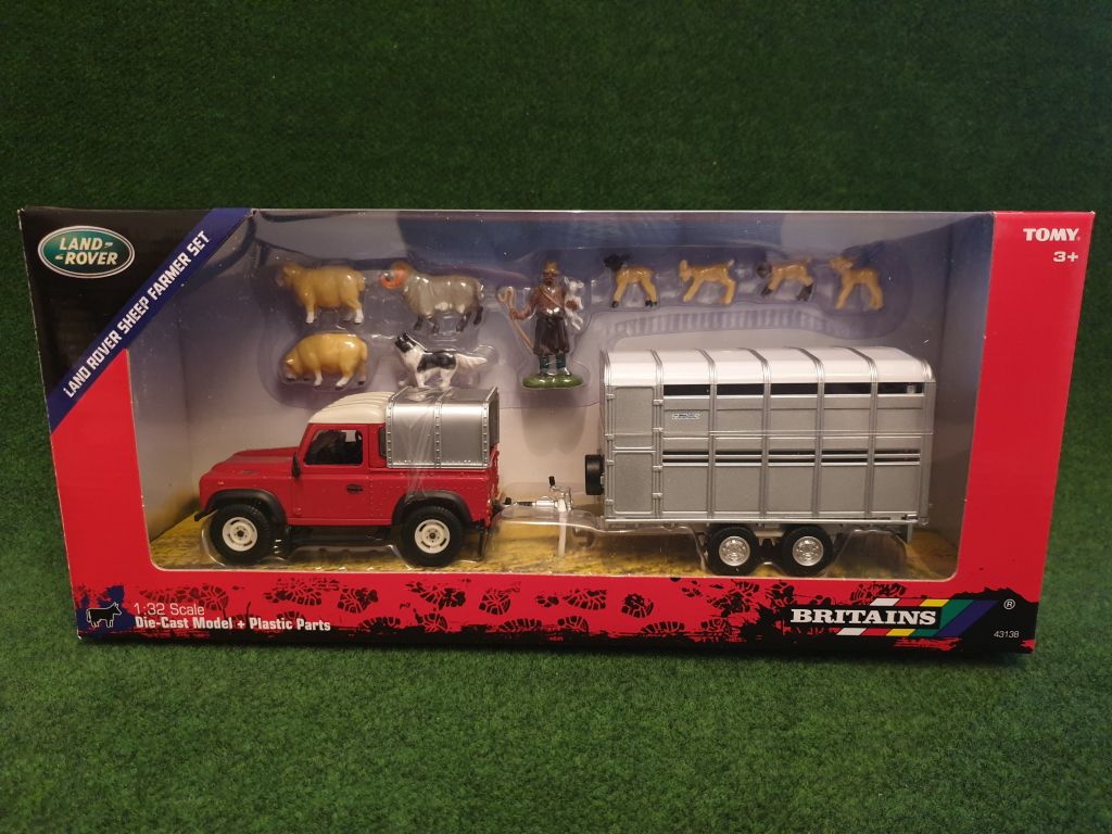 Britains Landrover & Trailer Farm Set