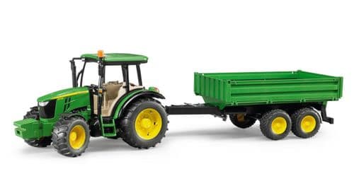 John Deere 5115M & Tipping Trailer