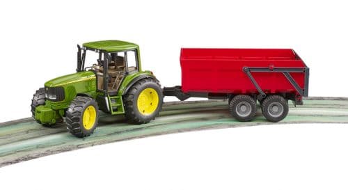 John Deere 6920 tractor and trailer